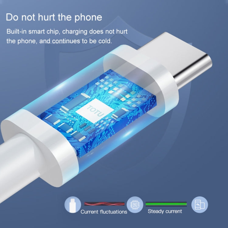 TOTUDESIGN BTB-001 Glory Series USB-C / Type-C Charging + Transmission TPE Data Cable, Length: 2m