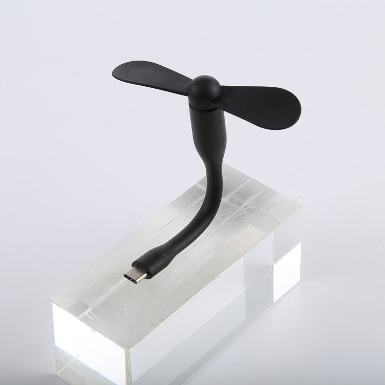 USB-C / Type-C Bendable Mini Strong Wind Long Handle Small Fan