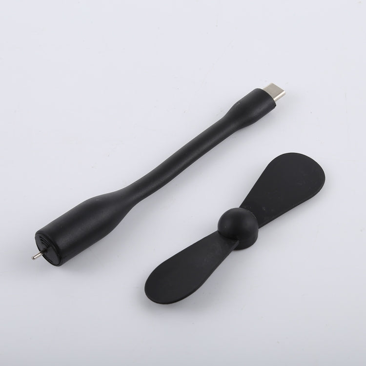 USB-C / Type-C Bendable Mini Strong Wind Long Handle Small Fan