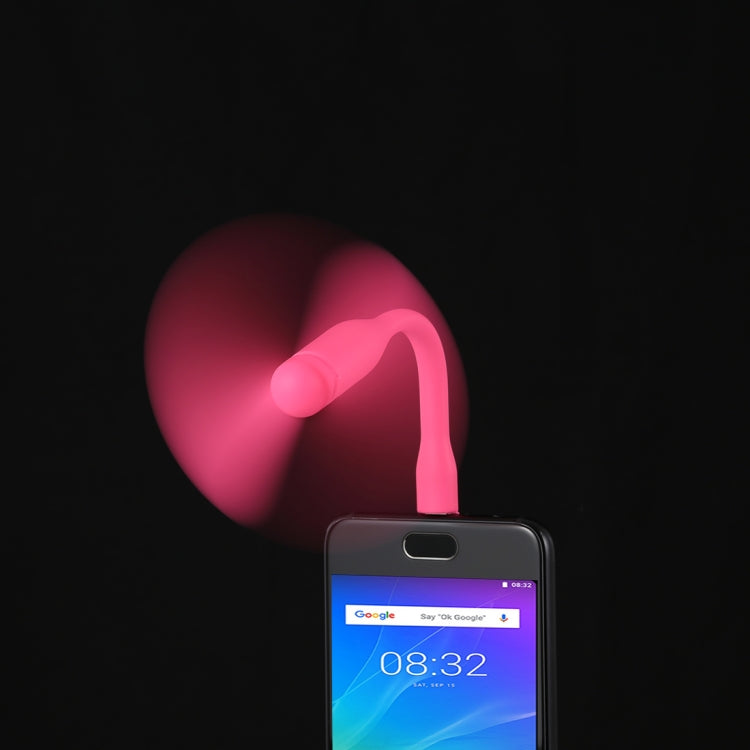 USB-C / Type-C Bendable Mini Strong Wind Long Handle Small Fan