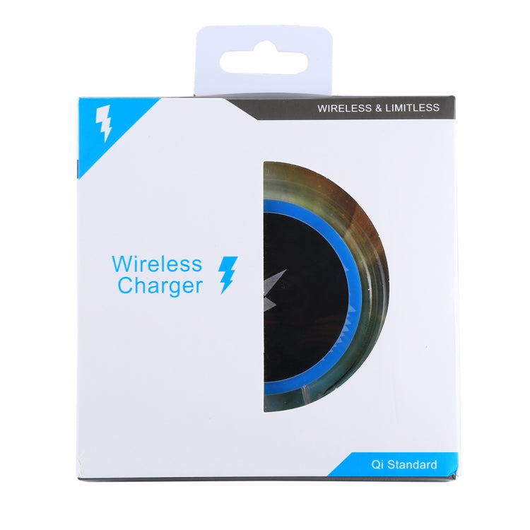 H8 5W  5V / 1A Universal Transparent Frame Qi Standard Fast Wireless Charger with Indicator Light