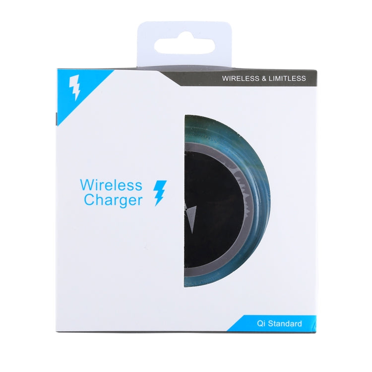 H8 5W  5V / 1A Universal Transparent Frame Qi Standard Fast Wireless Charger with Indicator Light