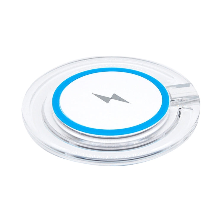 H8 5W  5V / 1A Universal Transparent Frame Qi Standard Fast Wireless Charger with Indicator Light