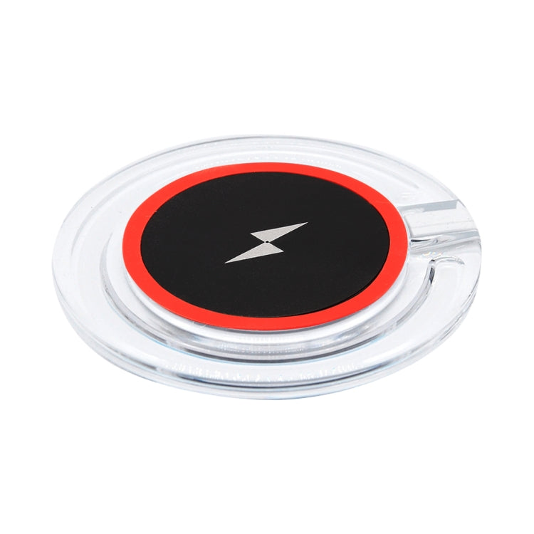 H8 5W  5V / 1A Universal Transparent Frame Qi Standard Fast Wireless Charger with Indicator Light