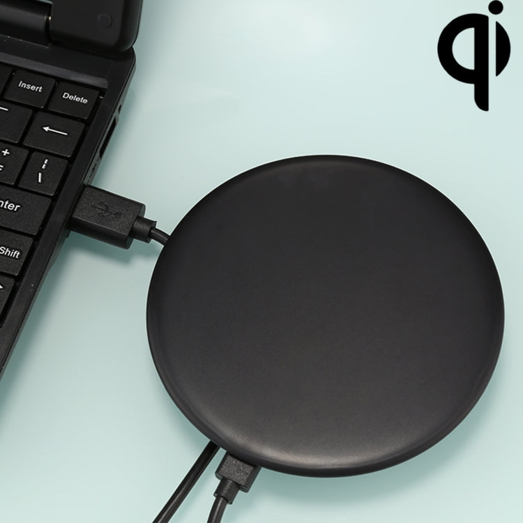 5V / 9V 1.67A Output Power 10W Qi Standard Ultra-thin Fast Wireless Charger With Indicator Light, For iPhone, Galaxy, Huawei, Xiaomi, LG, HTC and Other QI Standard Smart Phones (Black)
