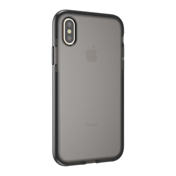 For iPhone X / XS Fashion Transparent Texture Anti-collision TPU Protective Case