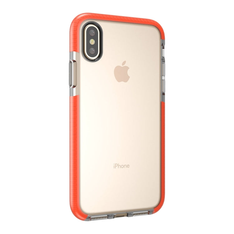For iPhone X / XS Fashion Transparent Texture Anti-collision TPU Protective Case