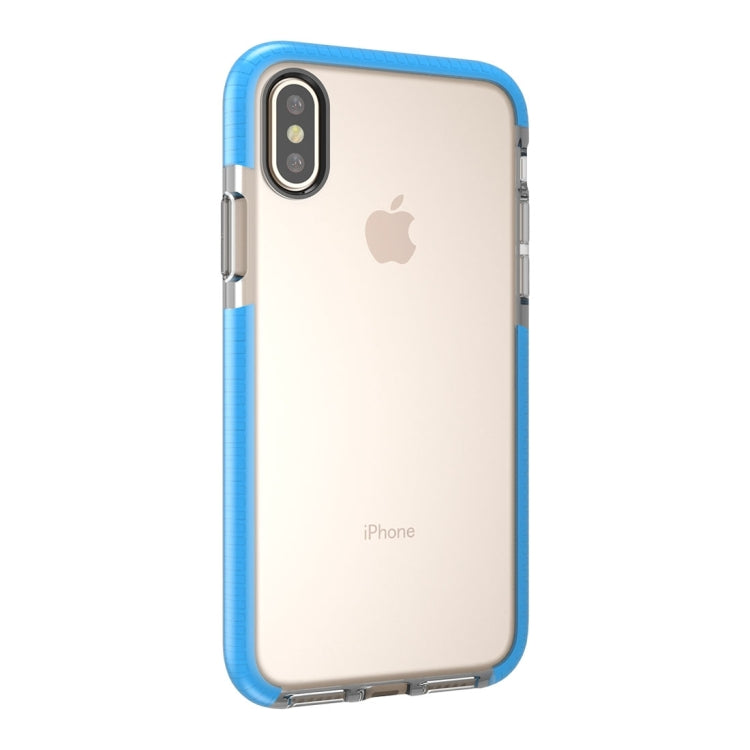 For iPhone X / XS Fashion Transparent Texture Anti-collision TPU Protective Case