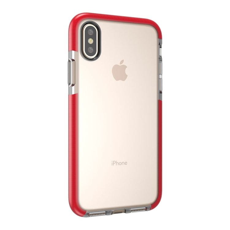 For iPhone X / XS Fashion Transparent Texture Anti-collision TPU Protective Case