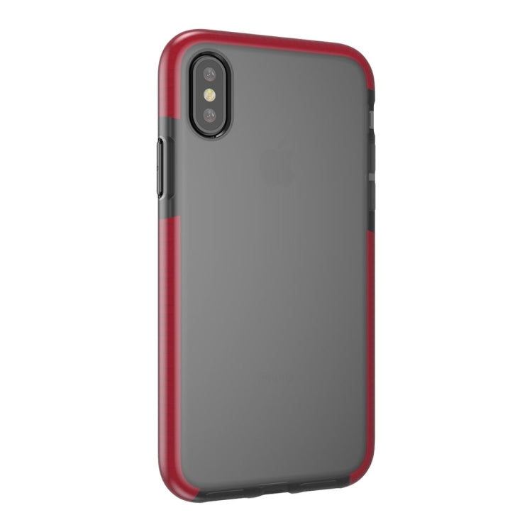 For iPhone X / XS Fashion Transparent Texture Anti-collision TPU Protective Case