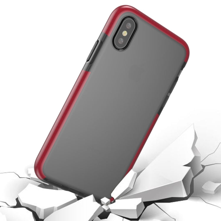 For iPhone X / XS Fashion Transparent Texture Anti-collision TPU Protective Case