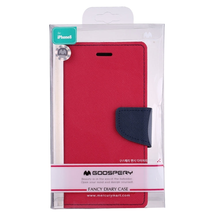 For iPhone X / XS GOOSPERY FANCY DIARY Cross Texture Horizontal Flip Leather Case with Card Slots & Wallet & Holder