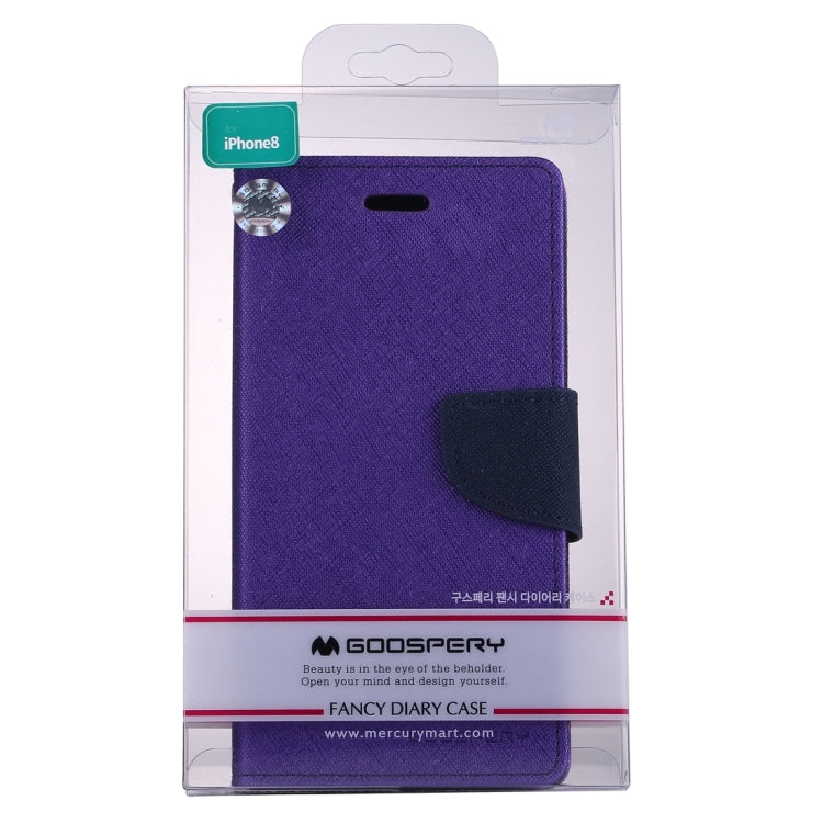 For iPhone X / XS GOOSPERY FANCY DIARY Cross Texture Horizontal Flip Leather Case with Card Slots & Wallet & Holder