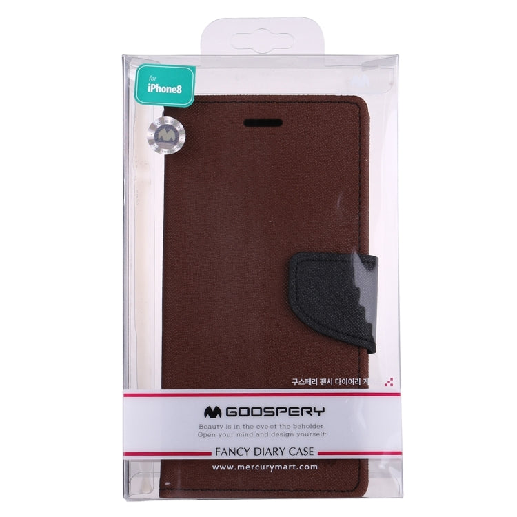 For iPhone X / XS GOOSPERY FANCY DIARY Cross Texture Horizontal Flip Leather Case with Card Slots & Wallet & Holder
