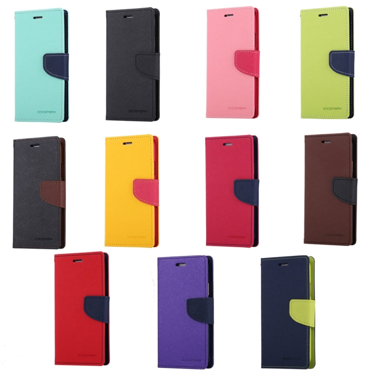For iPhone X / XS GOOSPERY FANCY DIARY Cross Texture Horizontal Flip Leather Case with Card Slots & Wallet & Holder