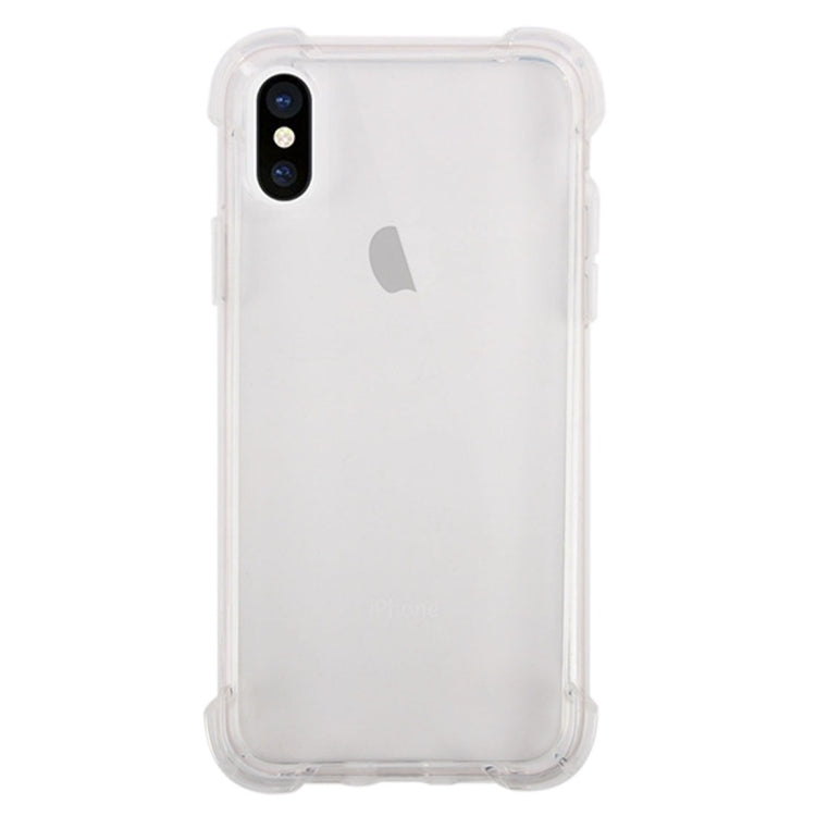 For iPhone X / XS Shock-resistant Cushion TPU Protective Case (Transparent)