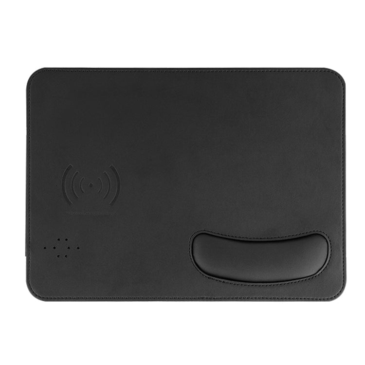 Smart Qi Standard Wireless Fast Charging PU Mouse Pad with Wrist Pad, Size: 27cm x 19.5cm