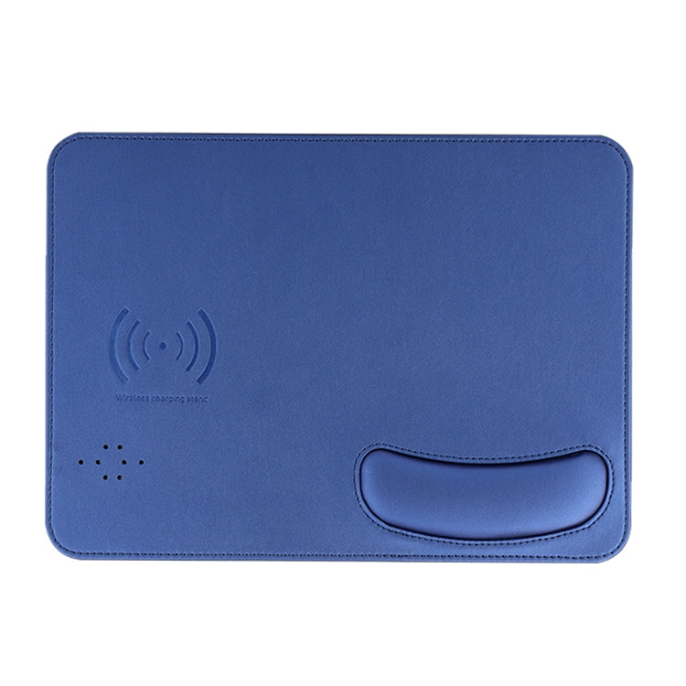 Smart Qi Standard Wireless Fast Charging PU Mouse Pad with Wrist Pad, Size: 27cm x 19.5cm