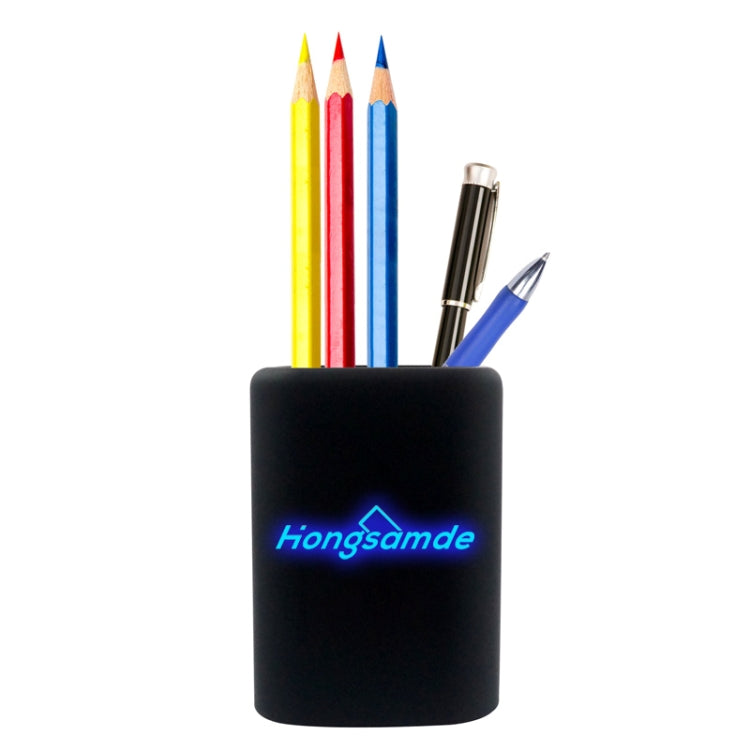 Hongsamde CD-1050 Light-emitting Pen Holder with Dual USB Charging Interfaces