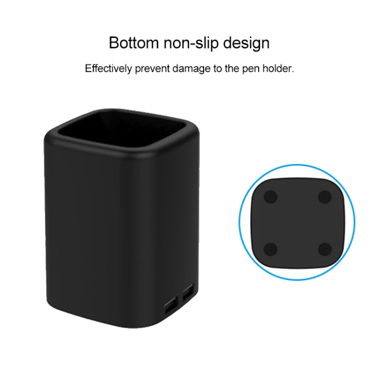 Hongsamde CD-1050 Light-emitting Pen Holder with Dual USB Charging Interfaces