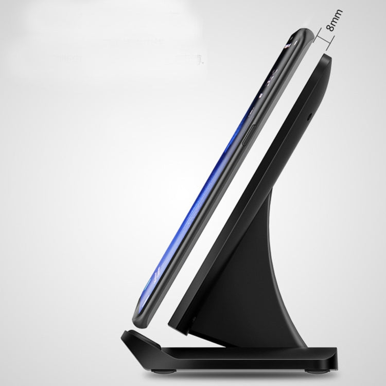 S1 10W (Max) Output 2-Coil Vertical and Horizontal Dual-use Fast Charging Wireless Charger, For iPhone, Galaxy, Huawei, Xiaomi, LG, HTC and other QI Standard Smart Phones