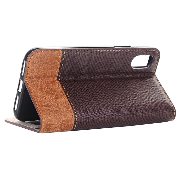 For iPhone X / XS Cross Texture Horizontal Flip Leather Case with Holder & Card Slots & Wallet & Photo Frame,