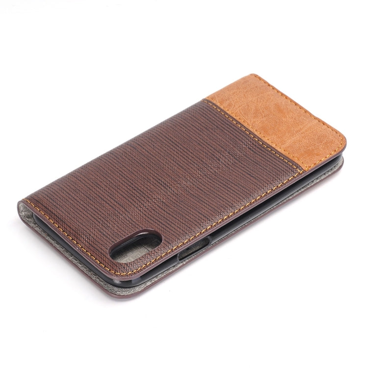 For iPhone X / XS Cross Texture Horizontal Flip Leather Case with Holder & Card Slots & Wallet & Photo Frame,