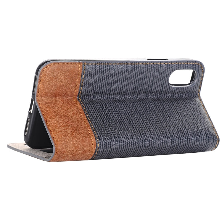 For iPhone X / XS Cross Texture Horizontal Flip Leather Case with Holder & Card Slots & Wallet & Photo Frame,