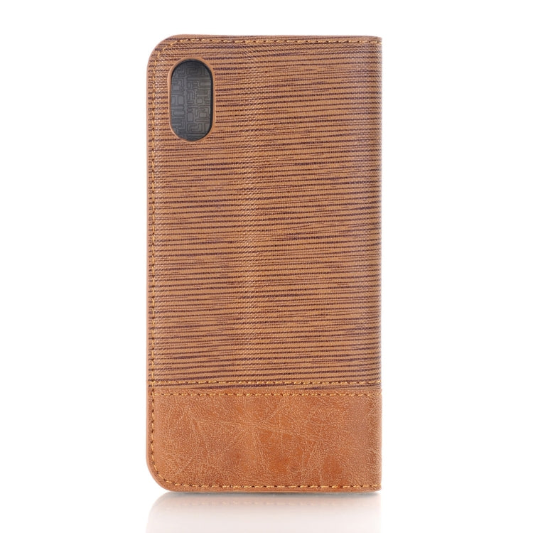 For iPhone X / XS Cross Texture Horizontal Flip Leather Case with Holder & Card Slots & Wallet & Photo Frame,