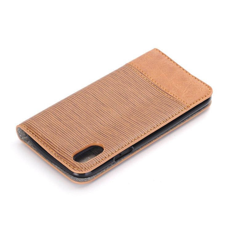 For iPhone X / XS Cross Texture Horizontal Flip Leather Case with Holder & Card Slots & Wallet & Photo Frame,
