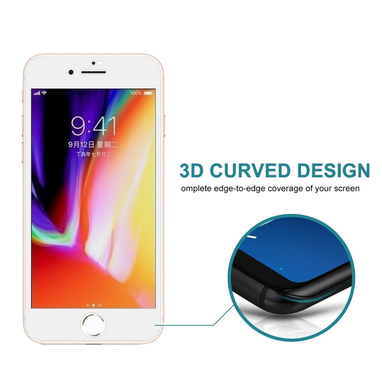 0.26mm 9H 3D Highly Transparent Privacy Anti-glare Tempered Glass Film for iPhone 8 & 7
