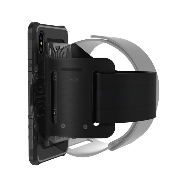 For iPhone X / XS Multi-function Outdoor Sport  PC + TPU  Protective Back Cover Case with Armband