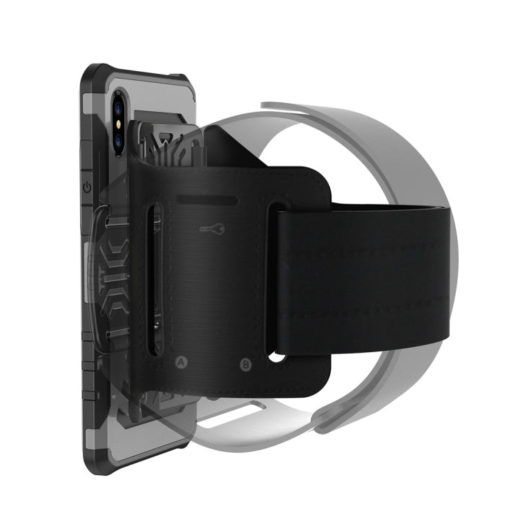 For iPhone X / XS Multi-function Outdoor Sport  PC + TPU  Protective Back Cover Case with Armband