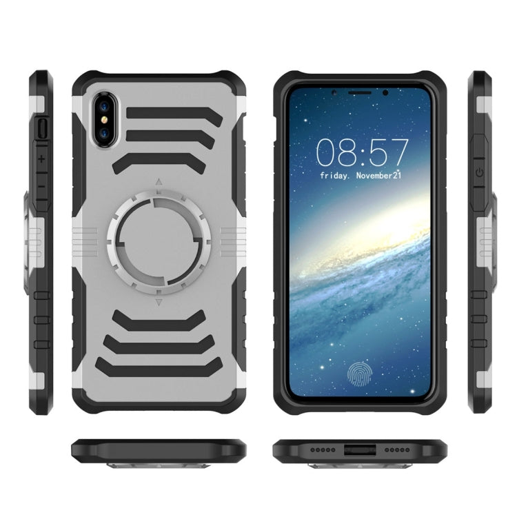 For iPhone X / XS Multi-function Outdoor Sport  PC + TPU  Protective Back Cover Case with Armband