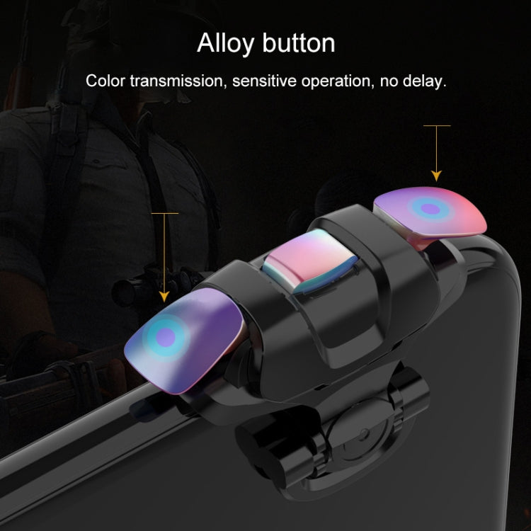 3rd Gen Eating Chicken Metal Colorful Physical Auxiliary Button Shooting Game Controller, 1 Pair
