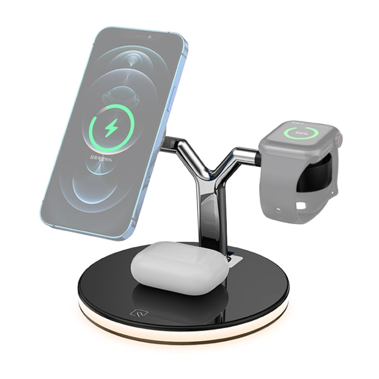 3 in 1 15W Multi-function Magnetic Wireless Charger for Mobile Phones & Apple Watches & AirPods