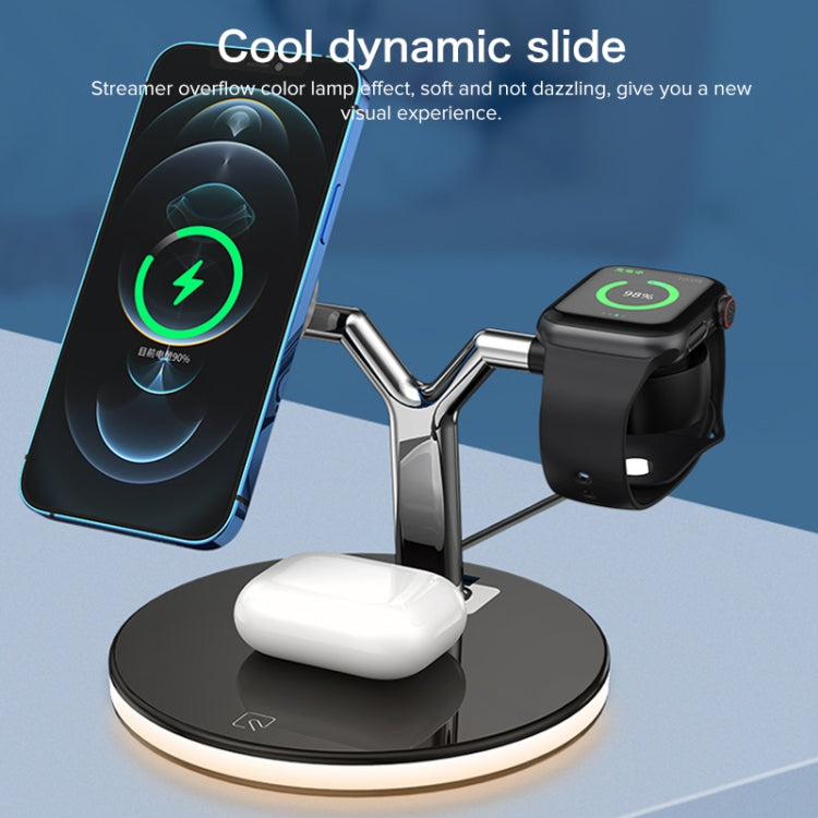 3 in 1 15W Multi-function Magnetic Wireless Charger for Mobile Phones & Apple Watches & AirPods