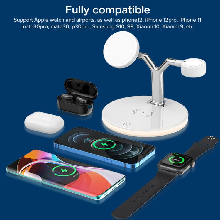 3 in 1 15W Multi-function Magnetic Wireless Charger for Mobile Phones & Apple Watches & AirPods