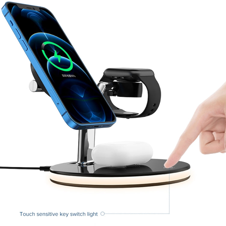 3 in 1 15W Multi-function Magnetic Wireless Charger for Mobile Phones & Apple Watches & AirPods