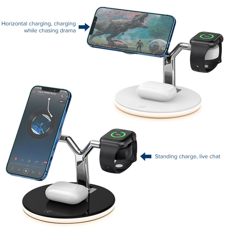 3 in 1 15W Multi-function Magnetic Wireless Charger for Mobile Phones & Apple Watches & AirPods