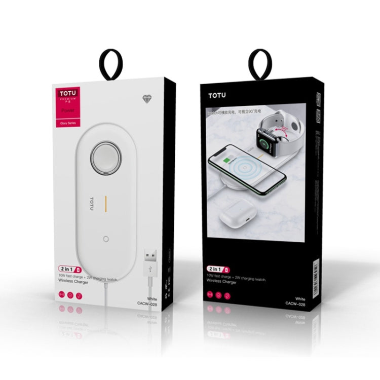TOTUDESIGN CACW-028 Glory Series 2 in 1 10W Intelligent Wireless Charger