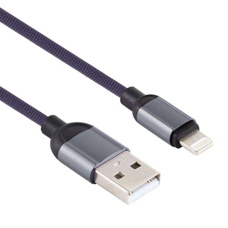 3A USB to 8 Pin Braided Data Cable, Cable Length: 1m