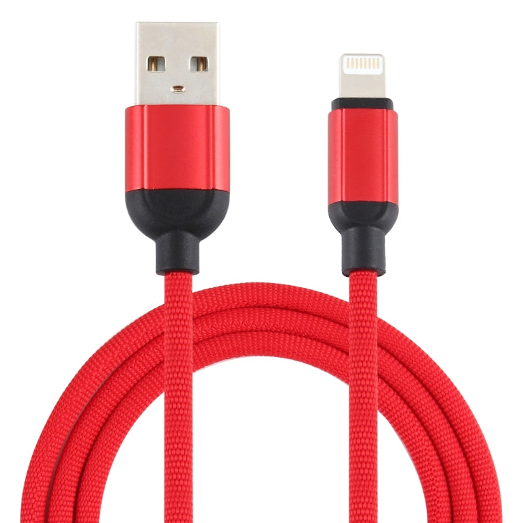 3A USB to 8 Pin Braided Data Cable, Cable Length: 1m