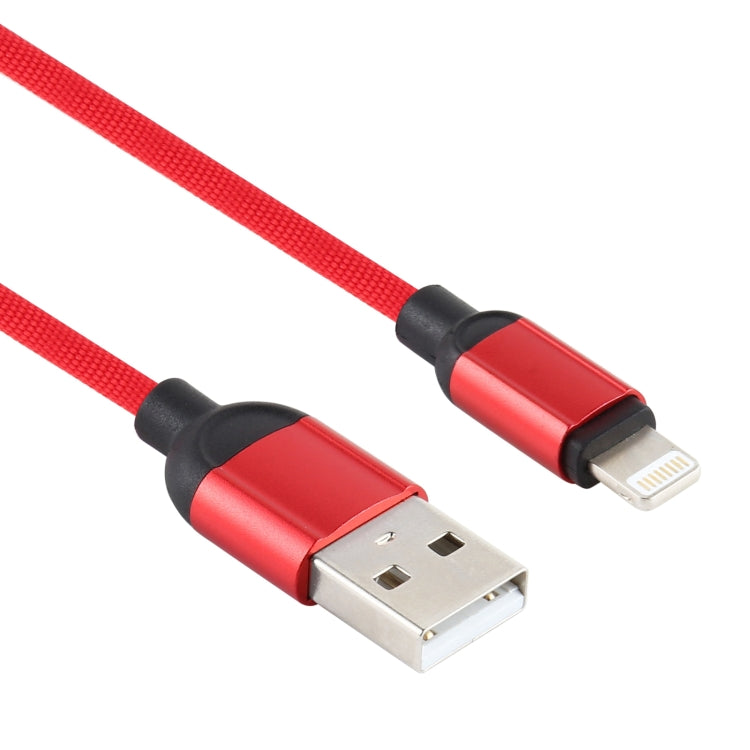 3A USB to 8 Pin Braided Data Cable, Cable Length: 1m