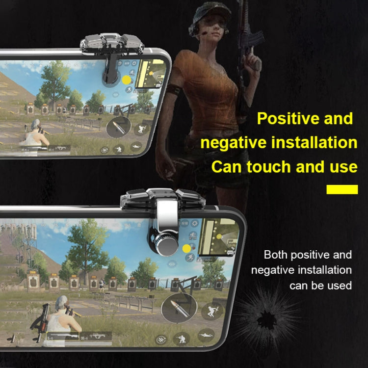 X6 1 Pair Eating Chicken Four Fingers Six Keys Auxiliary Button Game Handle