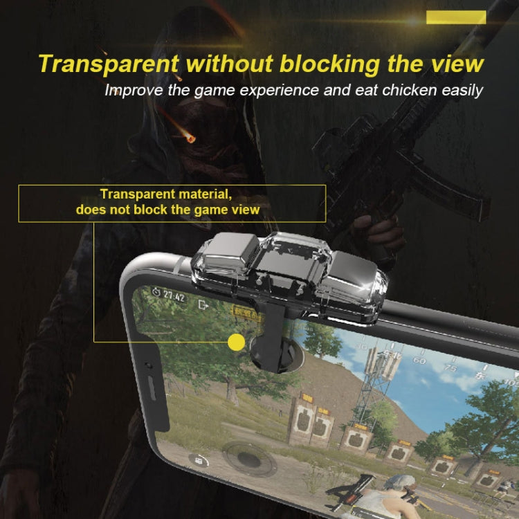 X6 1 Pair Eating Chicken Four Fingers Six Keys Auxiliary Button Game Handle