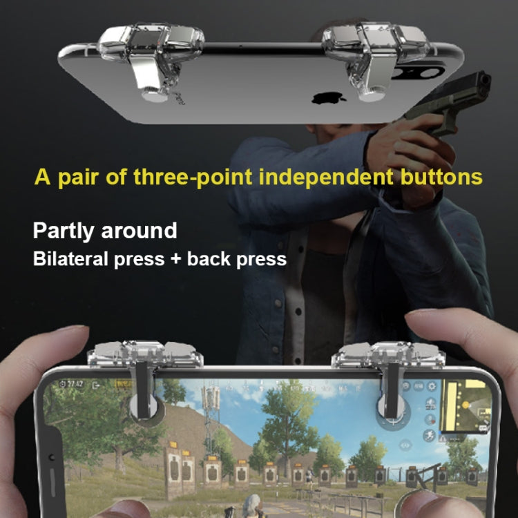 X6 1 Pair Eating Chicken Four Fingers Six Keys Auxiliary Button Game Handle