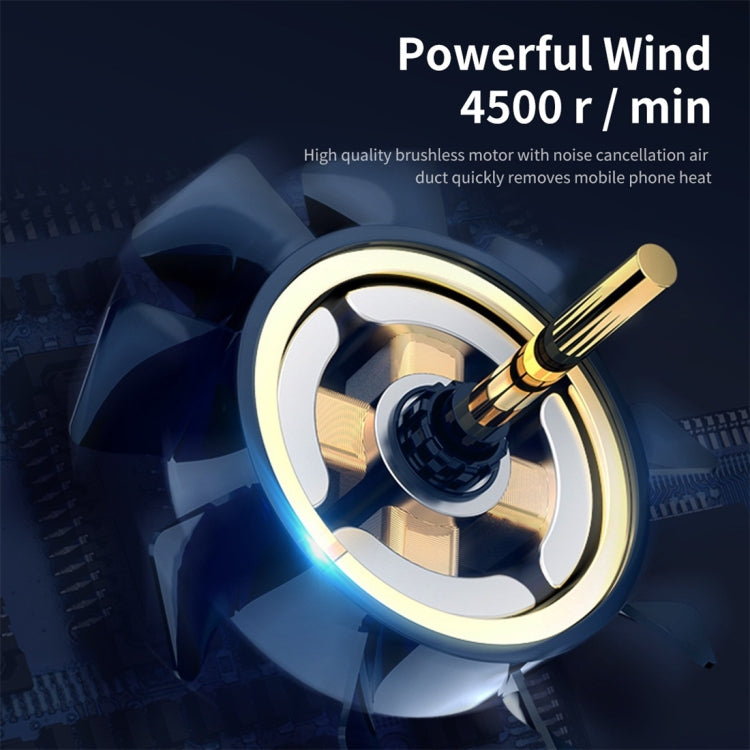 ROCK Sucker Mobile Phone Heat Dissipation Cooling Fan(Black Gold)