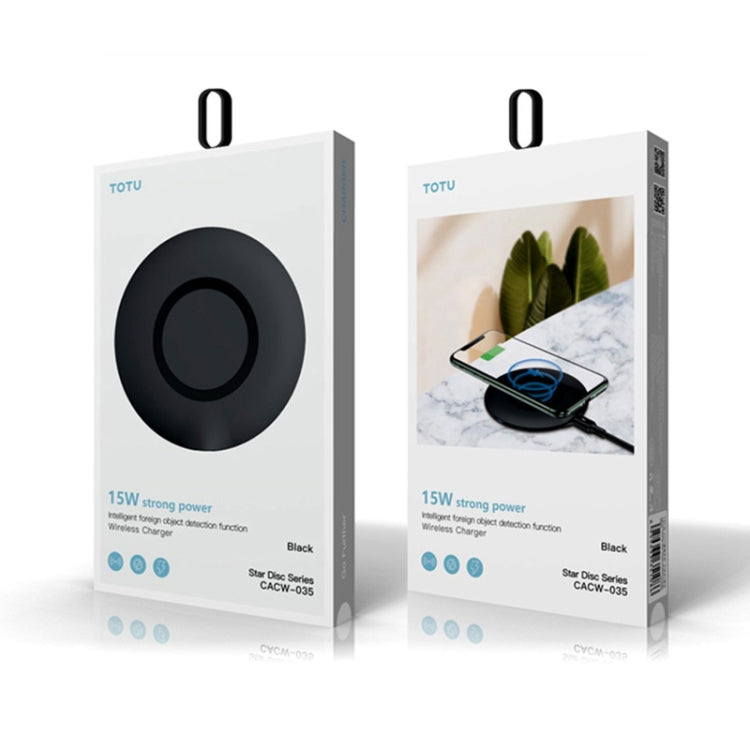TOTUDESIGN CACW-035 Kingdie Series 15W Intelligent Foreign Object Detection Function Wireless Charger