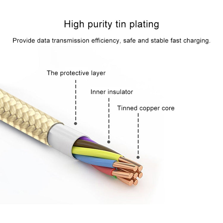 GOLF GC-76M 5A Micro USB Alloy Fast Charging Cable, Length: 1m